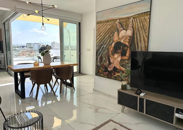 Lights - Luxury Penthouse - Panoramic View - Near Unic Lägenhet Nicosia